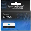 Image de PrintAbout huismerk Inktcartridge GI-490C Cyaan geschikt voor Canon