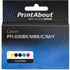 Image de PrintAbout huismerk Inktcartridge PFI-030BK/MBK/C/M/Y 5-kleuren Multipack geschikt voor Canon