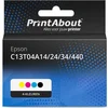 Image de PrintAbout huismerk Inktcartridge C13T04A14/24/34/440 4-kleuren Multipack geschikt voor Epson