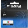 Image de PrintAbout huismerk Inktcartridge 653 (3YM74AE) 3-kleuren geschikt voor HP