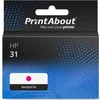 Image de PrintAbout huismerk Inktcartridge 31 (1VU27AE) Magenta geschikt voor HP