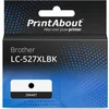 Image de PrintAbout huismerk Inktcartridge LC-527XLBK Zwart Hoge capaciteit geschikt voor Brother