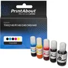 Image de PrintAbout Huismerk Epson T00Q140/R140/240/340/440 (105) Inktcartridge 5-kleuren Voordeelbundel