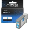 Image de PrintAbout huismerk Inktcartridge PFI-120C Cyaan geschikt voor Canon