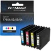 Image de PrintAbout Huismerk Epson T7551/52/53/54 Inktcartridge 4-kleuren Voordeelbundel