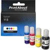 Image de PrintAbout huismerk Inktcartridge 113 (CT06B14/24/34/440) 4-kleuren Multipack geschikt voor Epson