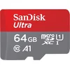 Image de Micro SD geheugenkaart met adapter SanDisk SDSQUNR-064G-GN6TA