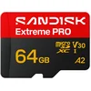Image de SanDisk microSDXC Extreme PRO 64GB (UHS-I, R200MB/s / W90MB/s, 5K, 4K UHD) + Ad