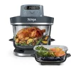 Image de Ninja CRISPi PRO 7-in-1 Glazen Airfryer met 7 functies - Airfryen, Bakken, Braden, Rijzen, Drogen. Max Crisp en Opnieuw krokant maken - 2.3 liter en 5.7 liter glazen schaal - PFAS vrij koken - Cyberspace - AS101EUCY