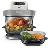 Image de Ninja CRISPi PRO 7-in-1 Glazen Airfryer met 7 functies - Airfryen, Bakken, Braden, Rijzen, Drogen. Max Crisp en Opnieuw krokant maken - 2.3 liter en 5.7 liter glazen schaal - PFAS vrij koken - Stone - AS101EULG
