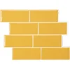 Image de Smart Tiles Zelfklevende keuken achterwand voor keuken en badkamer Metro Geel 4 29,34x21,28 cm