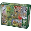Image de Cobble Hill puzzel 1000 stukjes - vogels legpuzzel landschap.