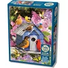 Image de XL legpuzzel -Lente bij het vogelhuisje -500 extra grote stukjes -Cobble Hill