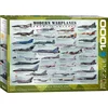 Image de Eurographics - Mederne Oorlogsvliegtuigen [Modern Warplanes] - 1000 stukjes 68×48cm (b×h) - Legpuzzel