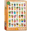 Image de Eurographics puzzel Cactus en Succulenten - 1000 stukjes legpuzzel.