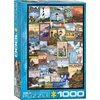 Image de Eurographics - Vintage Posters van Vuurtorens [Lighthouses Vintage Posters] - 1000 stukjes 48×68cm (b×h) - Legpuzzel