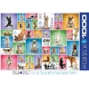 Image de Eurographics - Yoga Honden [Yoga Dogs] - 1000 stukjes 68×48cm (b×h) - Legpuzzel