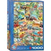 Image de Eurographics - Vintage reiscollage [Vintage Travel Collage] - 1000 stukjes 48×68cm (b×h) - Legpuzzel