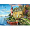 Image de Eurographics puzzel Cottage Lighthouse - 104 stukjes karton extra groot.
