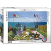 Image de Eurographics - Tuin in Sainte-Adresse [Jardin à Sainte-Adresse] - Claude Monet - 1000 stukjes 68×48cm (b×h) - Fine Art Legpuzzel