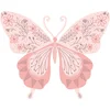 Image de Sizzix Layered Clear Stamps Decorated Butterfly 3stuks