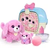 Image de Scruff a Luvs - Mystery knuffels Mama & Baby in Draagmand - Hondenfamilie Speelset