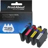 Image de PrintAbout - Alternatief voor Epson C13T02W64010 (502XL) Inktcartridge 4-kleuren Voordeelbundel Hoge capaciteit
