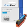 Image de PrintAbout Huismerk Epson 24 (C13T24224012) Inktcartridge Cyaan