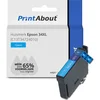 Image de PrintAbout Huismerk Epson 34XL (C13T34724010) Inktcartridge Cyaan Hoge capaciteit