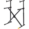 Image de HERCULES Stands HCKS-210B dubbele keyboardstandaard, EZ-LOK-systeem, X-Style