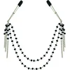Image de Sportsheets - Sincerely Black Jeweled Nipple Clips