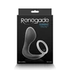 Image de Renegade - prostaatplug met penisring Slingshot - Zwart