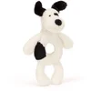 Image de Jellycat | Bashful Black & Cream Puppy Ring Rattle
