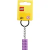 Image de LEGO Sleutelhanger - Lavendel Paars Steentje - LEGO Blokje