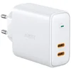 Image de Aukey 2 Port PD Charger 65W 2 x USB-c White