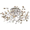 Image de Kosilum - Aiken - Plafondlamp - Zilver/Chroom - Metaal en kristal