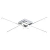 Image de Kosilum - Yuna - Plafondlamp - Zilver/Chroom - Metaal en PVC