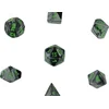 Image de Chessex Gemini zwart-grijs-groen Polydice Dobbelsteen Set (7 stuks)