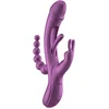 Image de HoneyPlayBox - Trilux Kinky Vinger Rabbit Vibrator - Paars