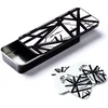 Image de Dunlop EVH PT03 White Pick Tin with Black Stripes 6-Pack - Plectrum set