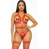 Image de Studded O-ring harness teddy