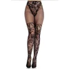 Image de Leg Avenue - Dahlia Lace Stockings With Net Detail Black