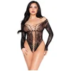 Image de Leg Avenue Bodies Kant - Net and Lace Teddy