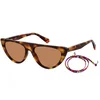 Image de Polaroid Vrouwen Zonnebril PLD 6108/S Multicolor met zonnebrillenkoordje