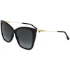 Image de Zonnebril Dames Jimmy Choo SEBA/S Zwart Gouden