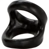 Image de Colt - Snug Tugger - Dubbele Cockring met Scrotumsteun - Zwart