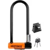 Image de Kryptonite Evolution Mini-9 Beugelslot Fiets   ART-2 Slot   Stalen Beugelslot Elektrische Fiets   24,1x8,3 cm   Zwart/Oranje