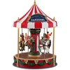 Image de Lemax - 'Christmas Cheer Carousel' - Verlichte attractie met animatie & muziek/geluid - Exclusief adapter (werkt ook op batterijen)