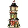 Image de Lemax Kerstdorp Klokkentoren - met verlichting