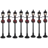Image de Lemax - Gas Lantern Street Lamp -  Set Of 8 -  B/o (4.5v) - Kersthuisjes & Kerstdorpen